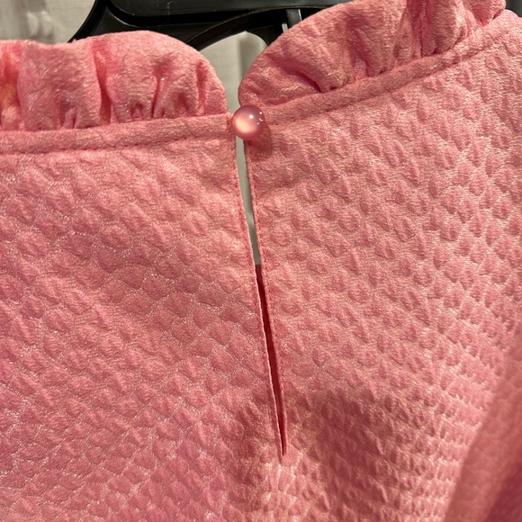 Pink Ruffle Sleeve Dress - Picture 5 of 9